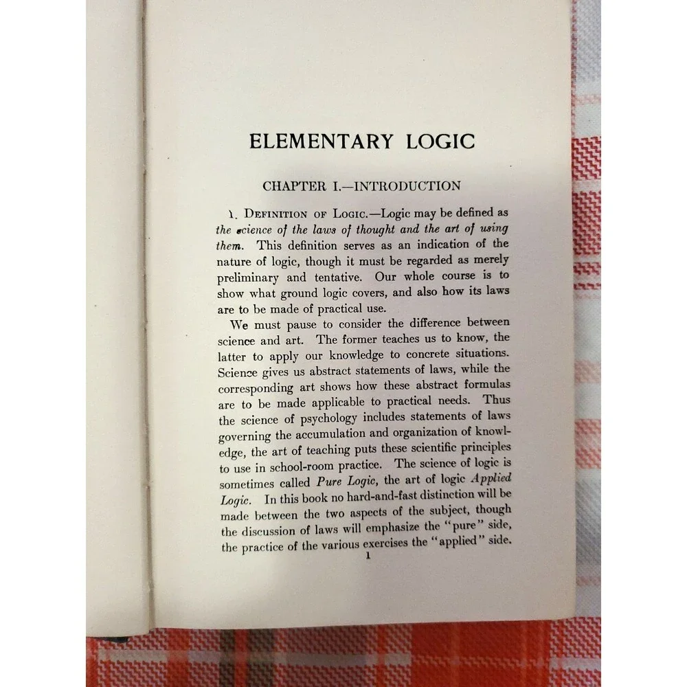 1909 Elementary Logic William J Taylor Charles Scribner's Sons Antique Book Fair